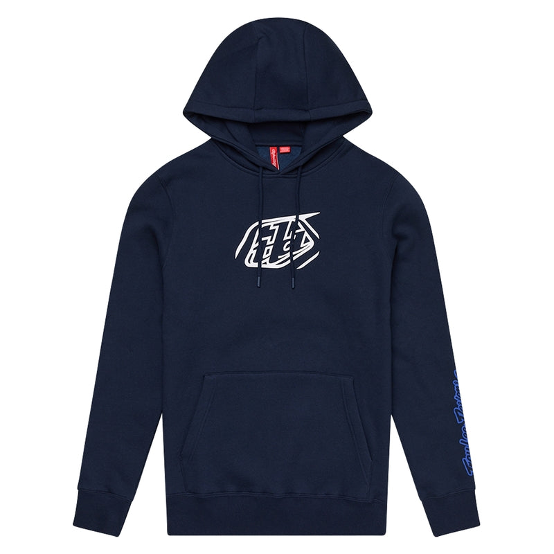 TLD HOODIE BADGE, NVY, S