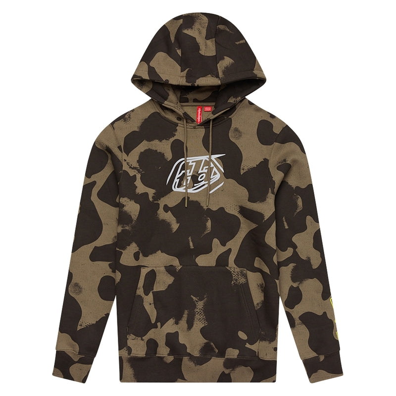 TLD HOODIE BADGE, OLV, M