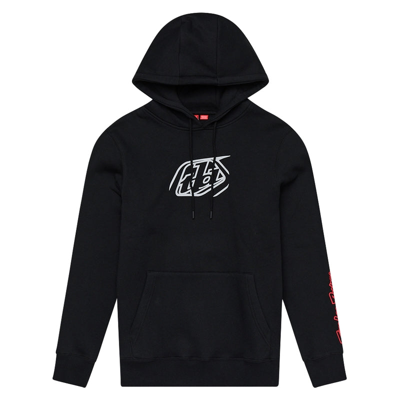 TLD HOODIE BADGE YTH, BLK, YL