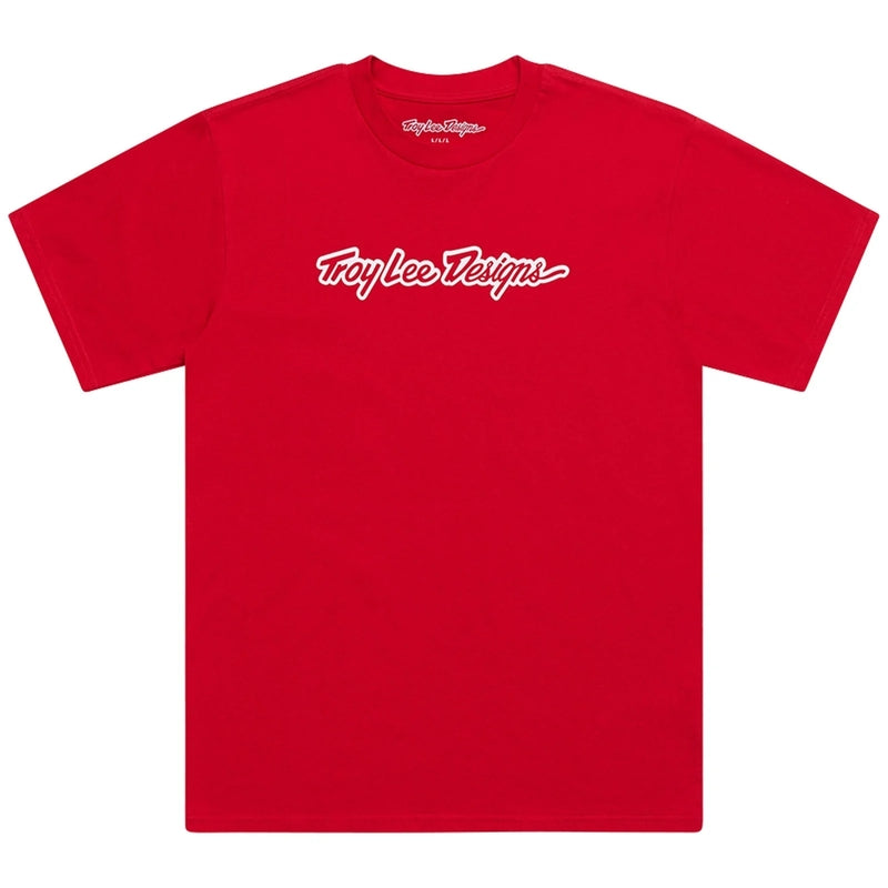 TLD T-SHIRT SIGNATURE, RED, M