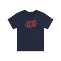 TLD T-SHIRT BADGE YTH, NVY, YL