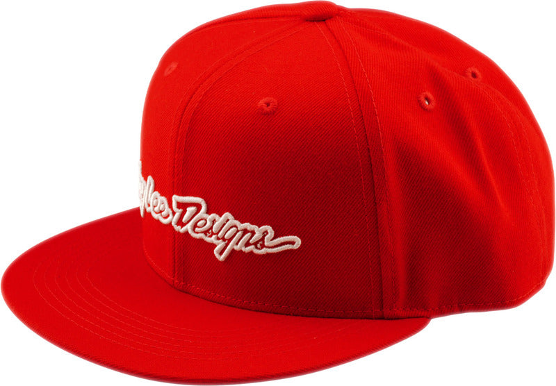 TLD FLAT BILL SNAPBACK SIGNAT, RED, OSA