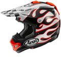 ARAI HELMT MX-V EVO FLAME, WHT, S