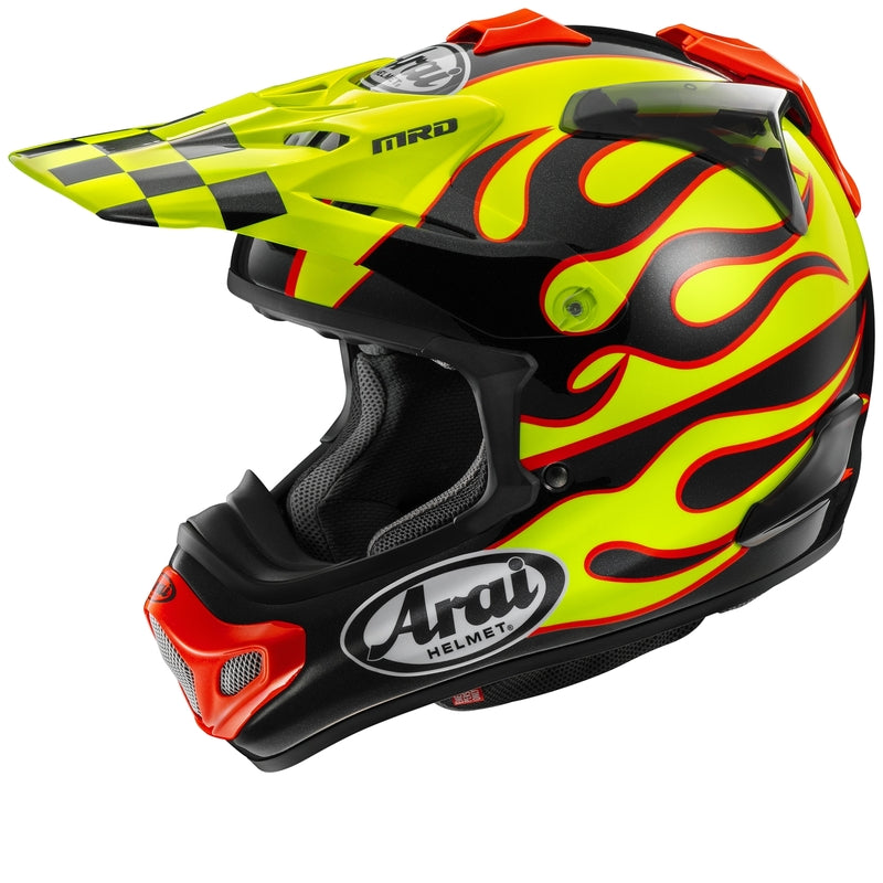 ARAI HELMT MX-V EVO FLAME, YEL, XS