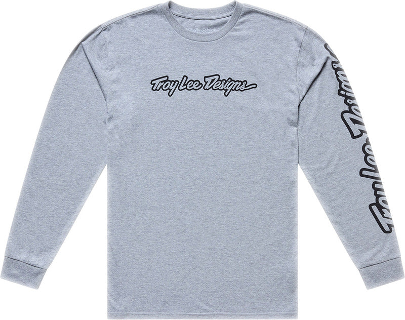 TLD T-SHIRT LS SIGNATURE, GRY, S