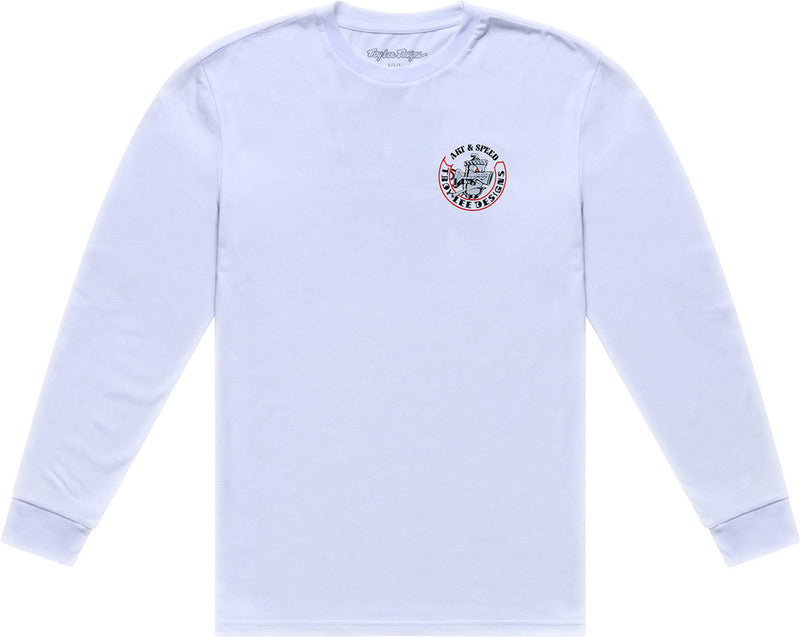TLD T-SHIRT LS CARB CLUB, WHT, 2XL