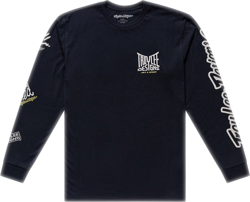 TLD T-SHIRT LS HANDLEBAR, BLK, S