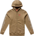 TLD HOODIE ZIP UP BADGE, BRN, 2XL