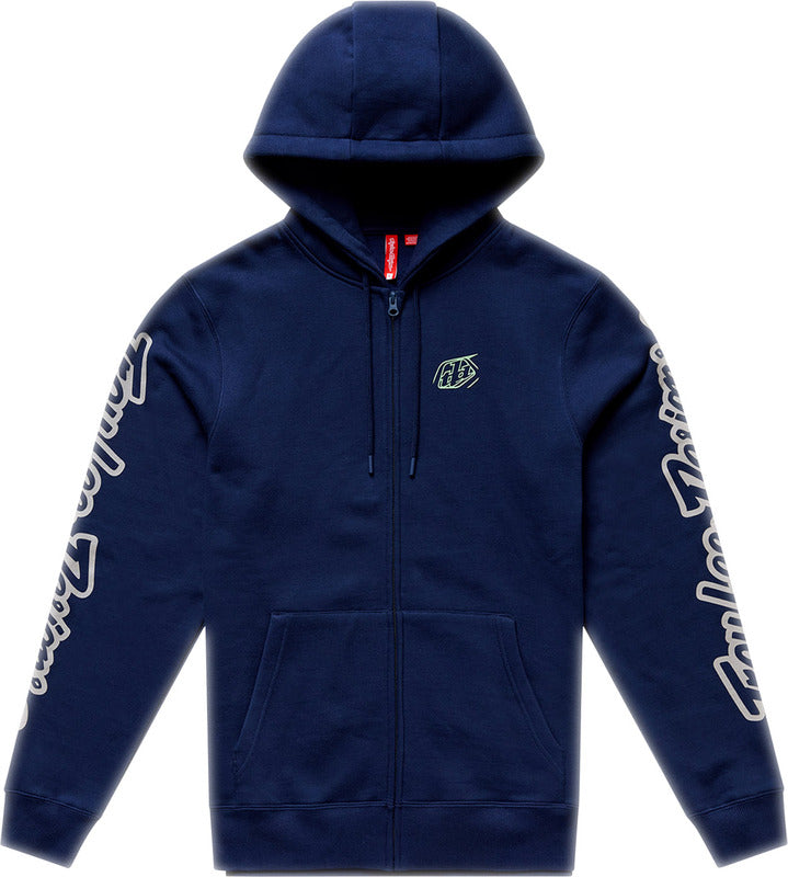 TLD HOODIE ZIP UP BADGE, NVY, S