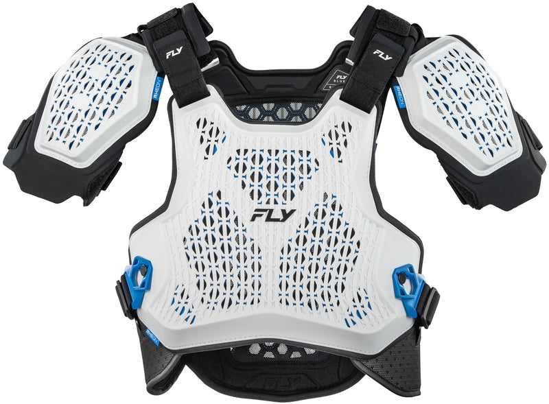 FLY CHEST PROT BLUEPRINT RCH-2, WHT, L/X