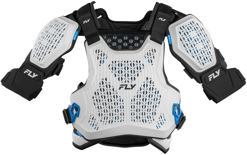 FLY CHEST PROT BLUEPRINT RCH-3, WHT, L/X