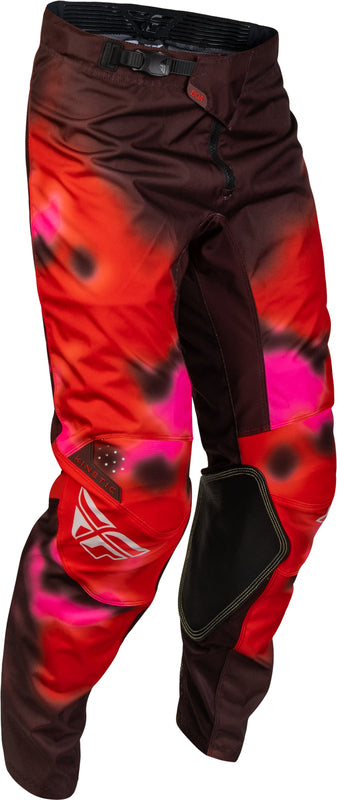 FLY PANTS KINETIC BLUR '27, RED, 32