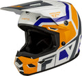 FLY HELMT YTH KINETIC SCRAP, ORG, YL