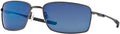 OAKLY SUNGL SQUARE WIRE, GRY/BLU