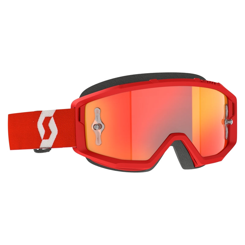 SCOTT GOGGL PRIMAL CHROME, RED/WHT