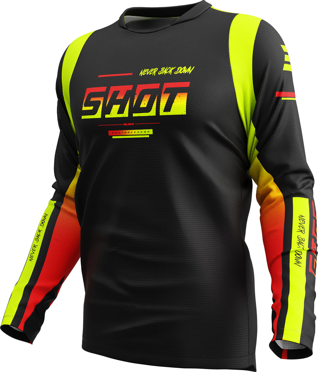 Camisola DEVO BLOCK Amarela Neon SHOT