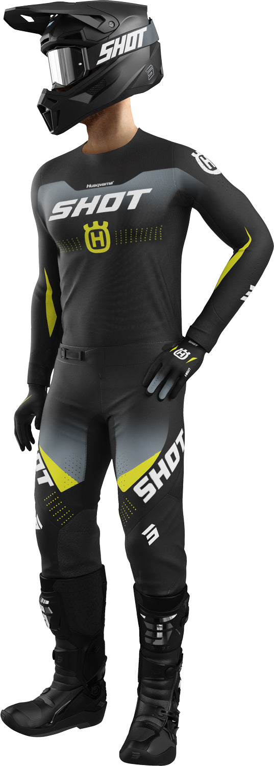 Equipamento AEROLITE HUSQVARNA Preto / Cinza SHOT