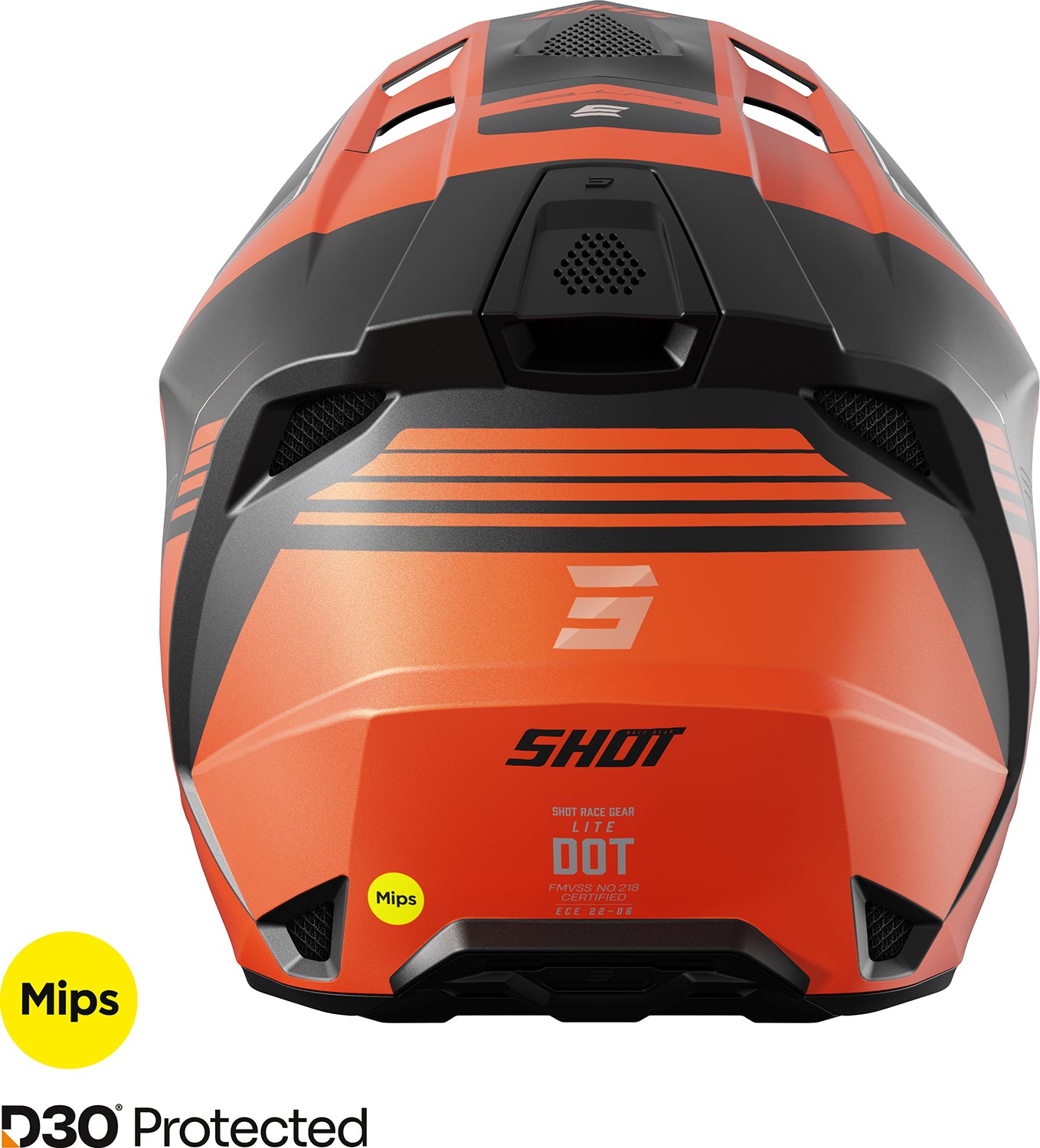 Capacete LITE S10 Laranja Mate SHOT