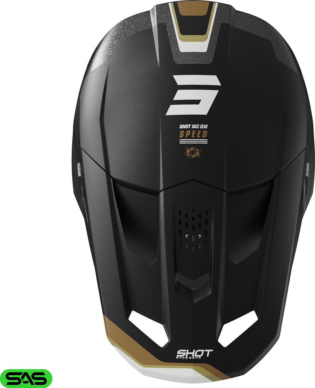 Capacete SPEED ATOMIC Dourado Mate SHOT