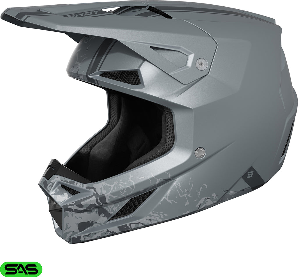 Capacete SPEED BATTLE Cinza Mate SHOT
