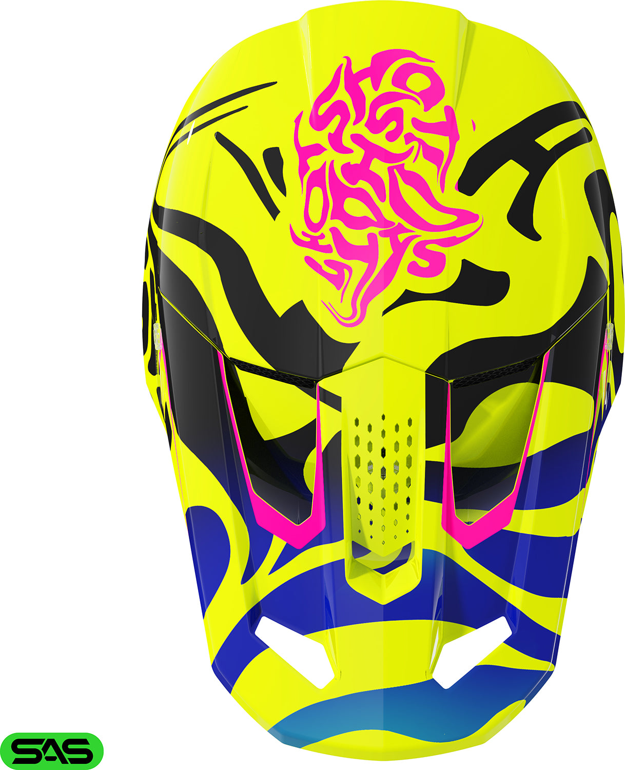 Capacete Criança SPEED GHOST Amarelo Neon Brilho SHOT