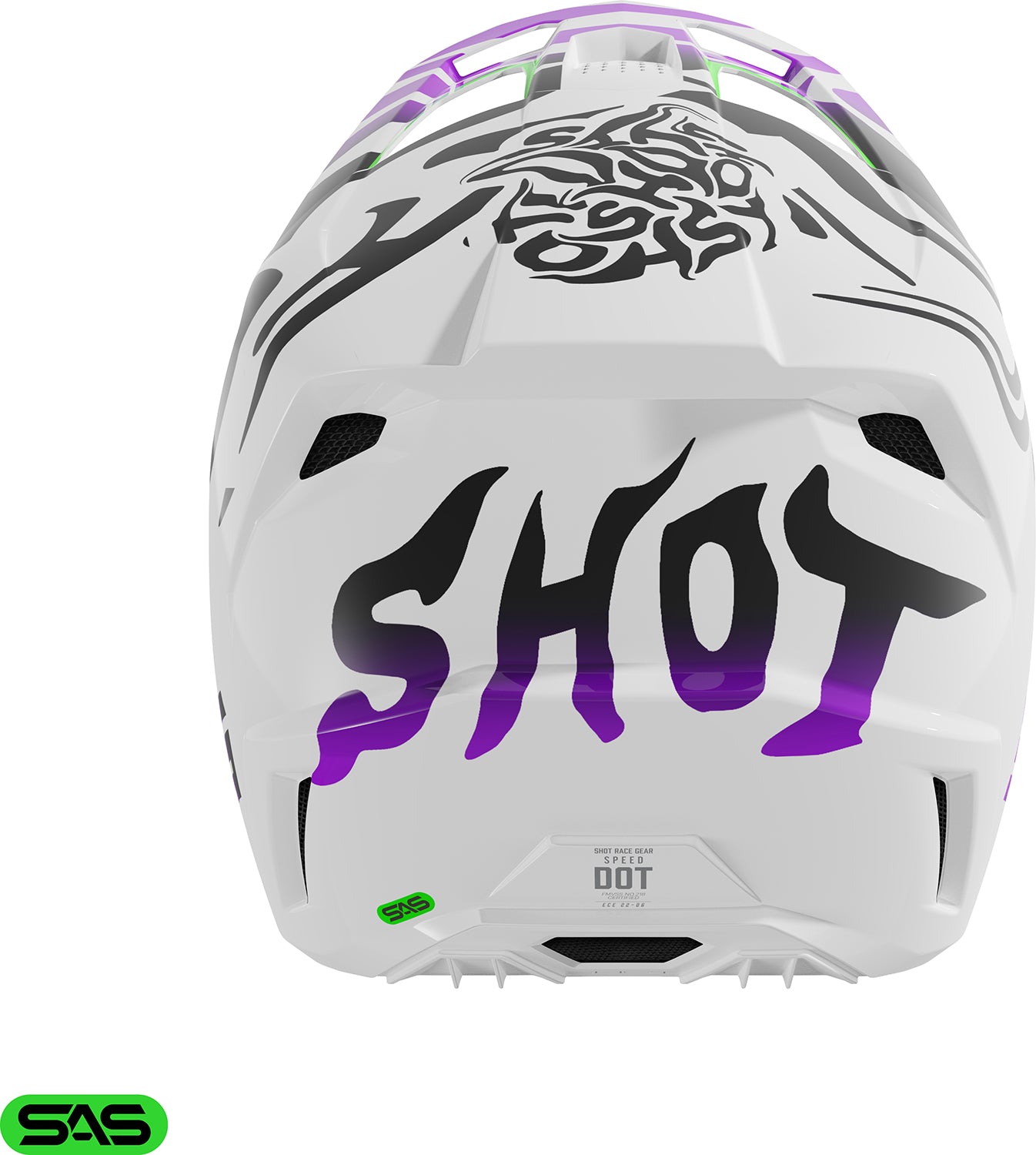 Capacete Criança SPEED GHOST Roxo Brilho SHOT