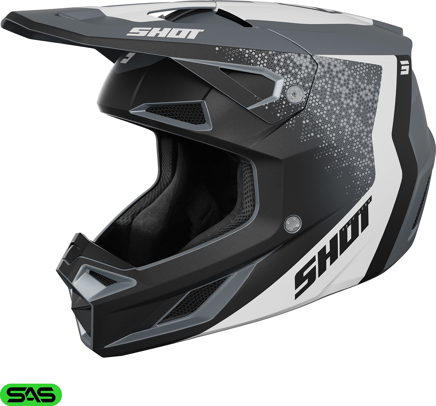 Capacete SPEED HYBRID Cinza Mate SHOT