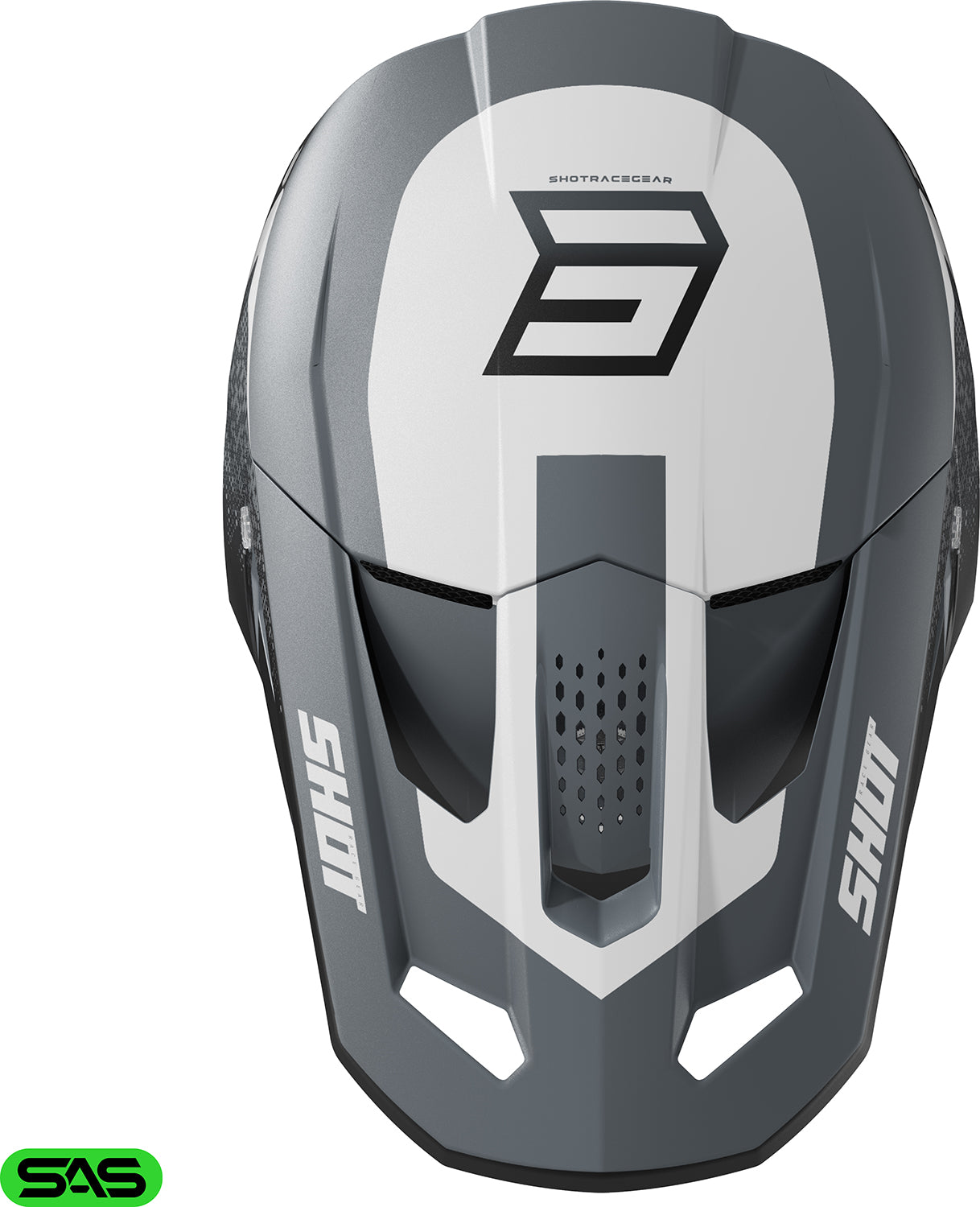 Capacete SPEED HYBRID Cinza Mate SHOT