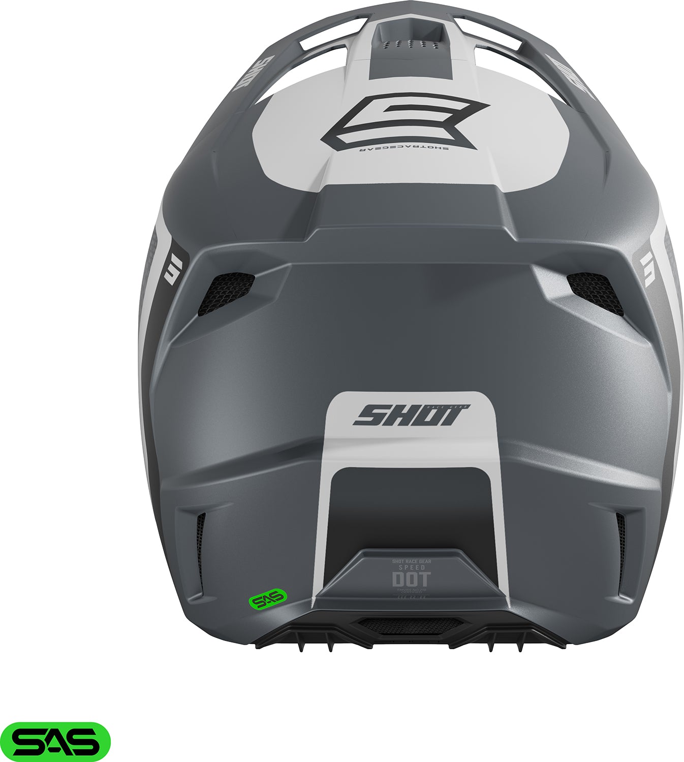 Capacete SPEED HYBRID Cinza Mate SHOT