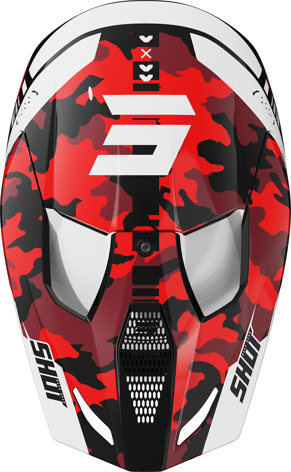 Capacete Criança FURIOUS FLASH Vermelho Brilho SHOT