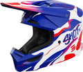 Capacete Criança FURIOUS BEAST Azul / Vermelho Brilho SHOT