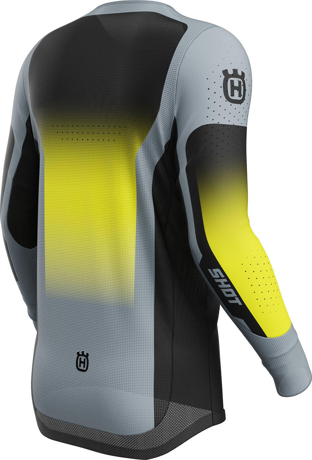 Camisola AEROLITE HUSQVARNA 2025 Preta / Cinza SHOT