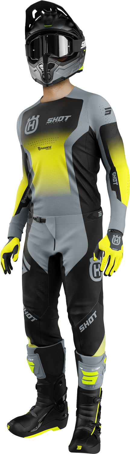 Camisola AEROLITE HUSQVARNA 2025 Preta / Cinza SHOT