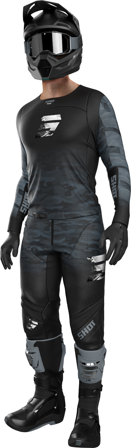 Camisola CONTACT TACTIC Preta / Cinza SHOT