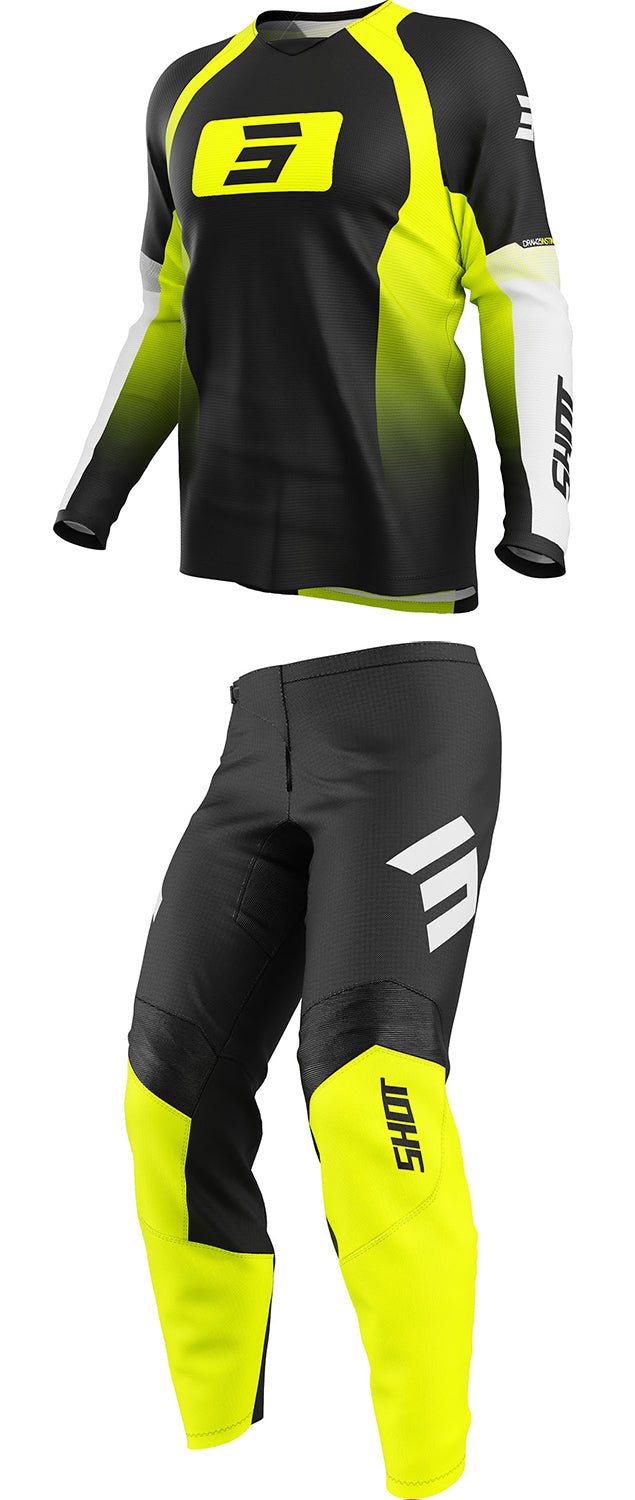 Camisola DRAW INSTINCT Amarela Neon SHOT
