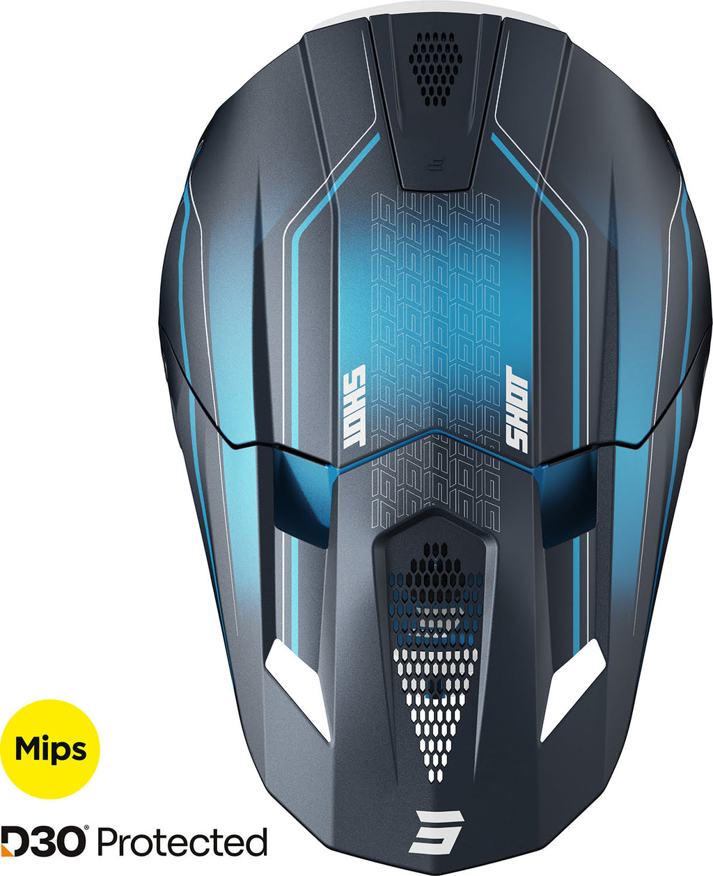 Capacete LITE CHALLENGER Azul Mate SHOT