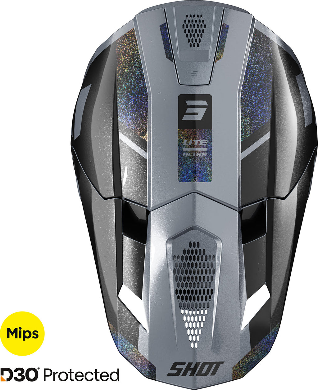 Capacete LITE ULTRA Holographic / Purpurina Mate SHOT