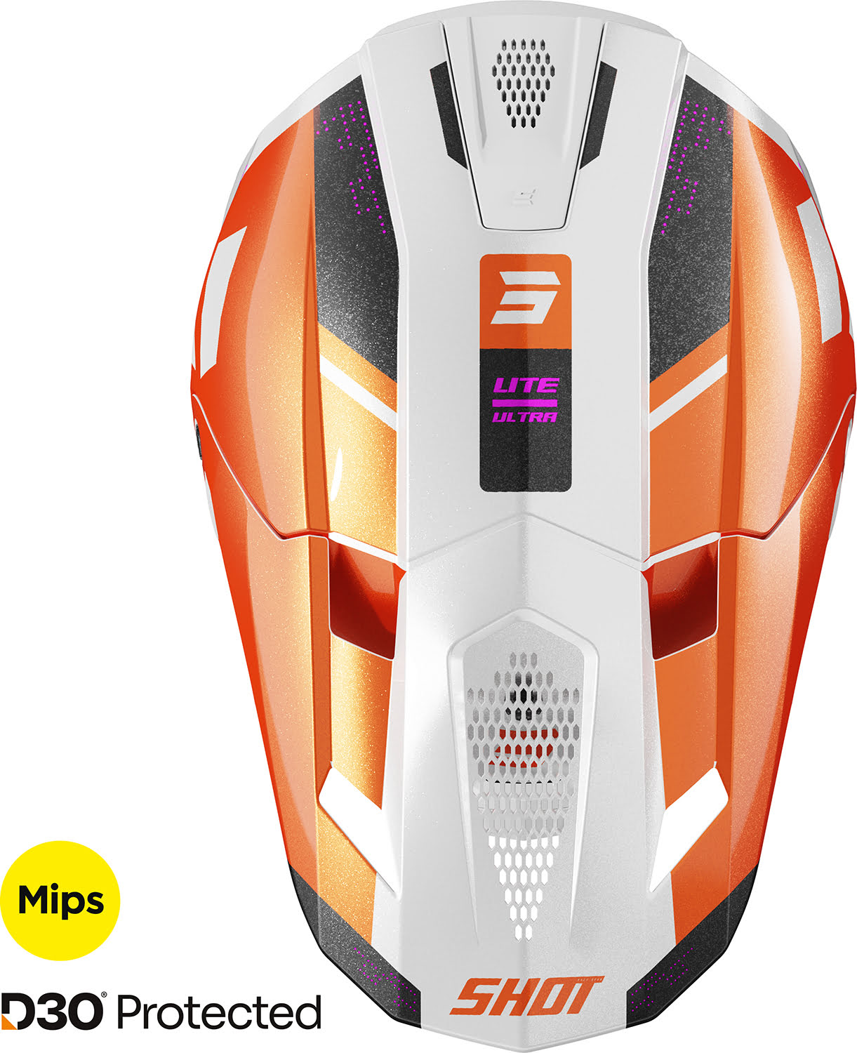 Capacete LITE ULTRA Laranja Pérola SHOT