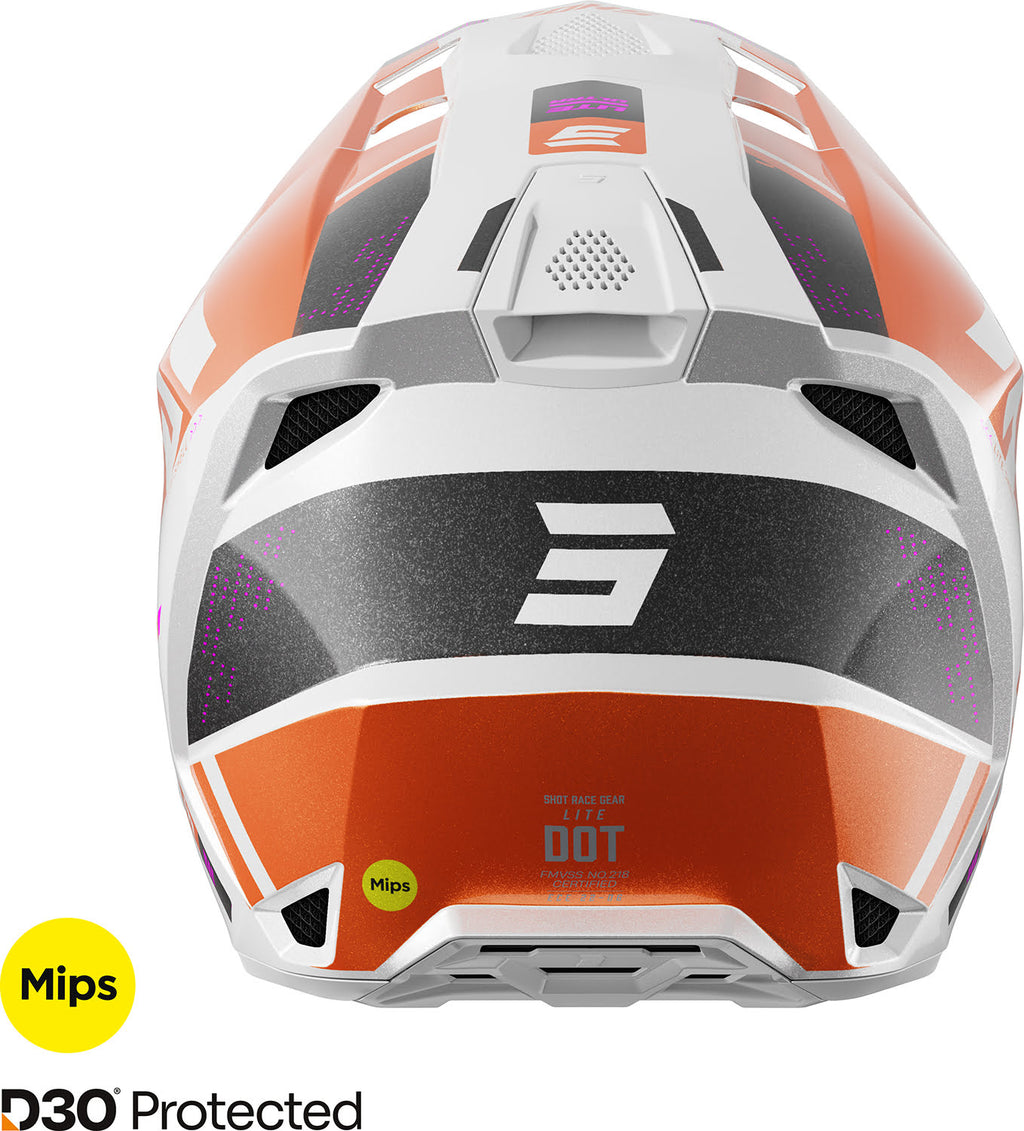 Capacete LITE ULTRA Laranja Pérola SHOT