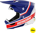 Capacete RACE MYTHIC Azul / Vermelho Brilho SHOT