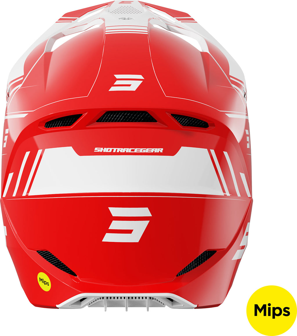 Capacete RACE SPRINT Vermelho Brilho SHOT