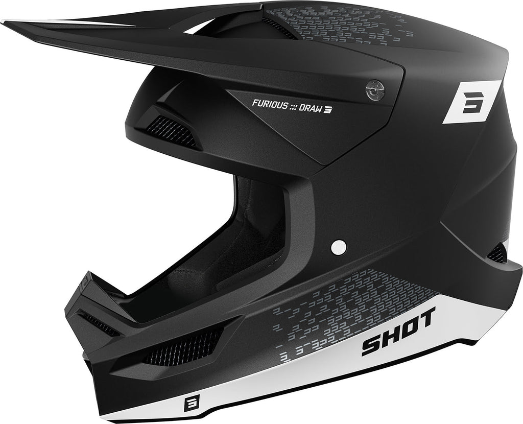 Capacete FURIOUS DRAW Branco Mate SHOT