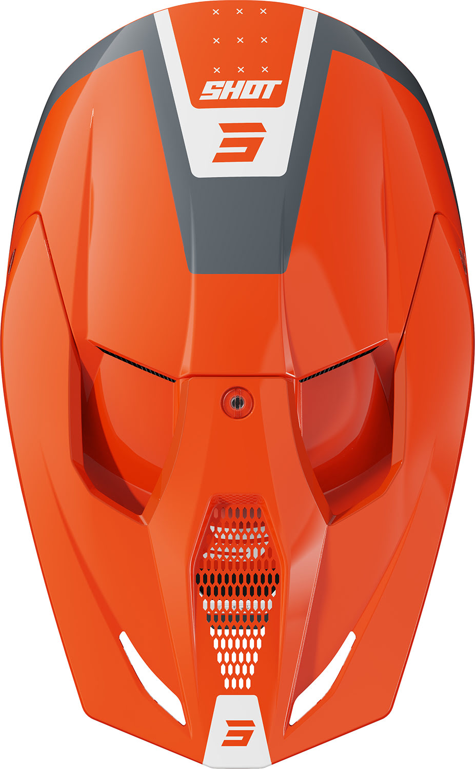 Capacete FURIOUS LEAGUE Laranja Brilho SHOT