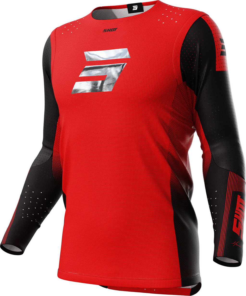 Camisola AEROLITE HONOR Vermelha / Cromada SHOT