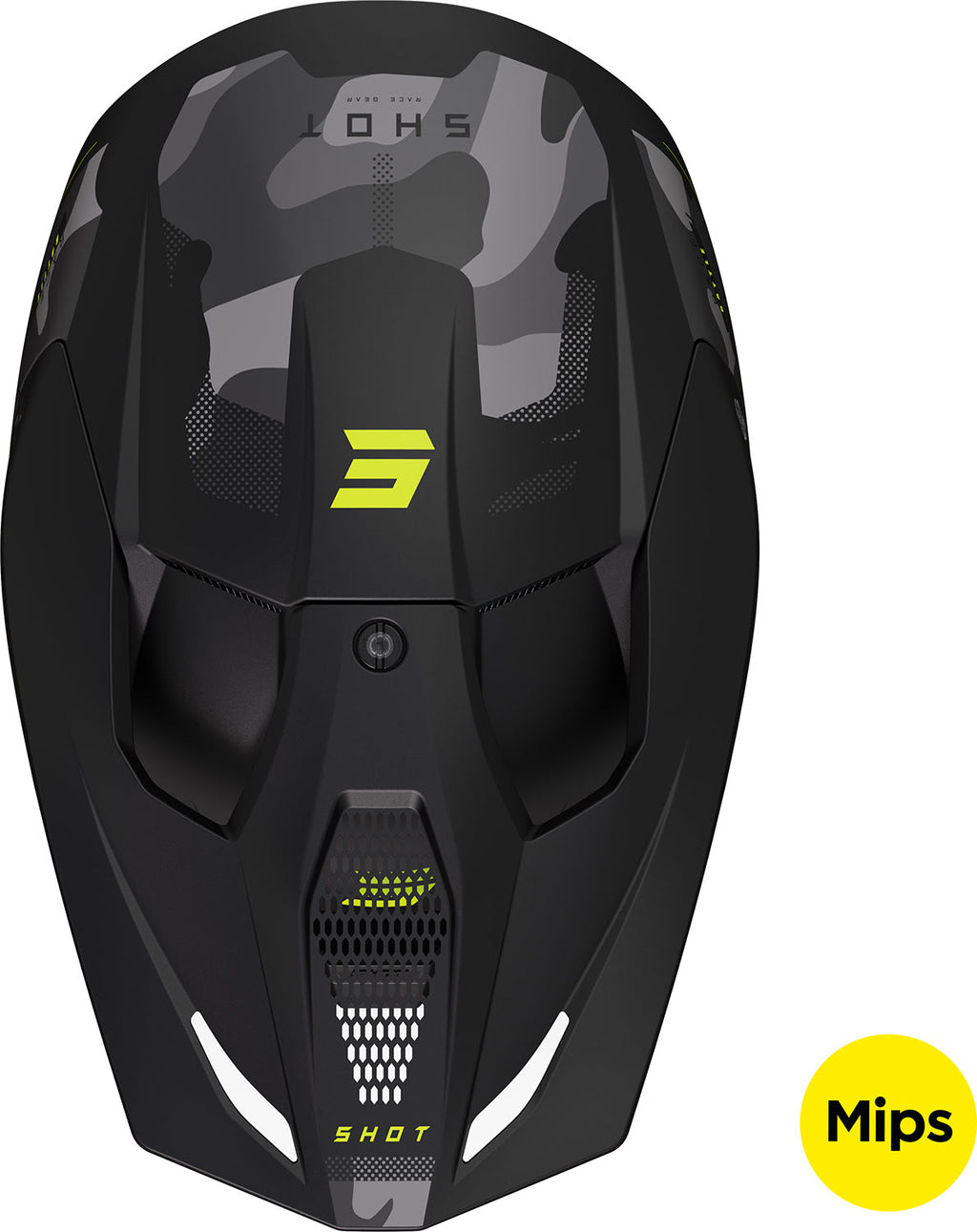 Capacete RACE BATTLE Amarelo Neon Mate SHOT