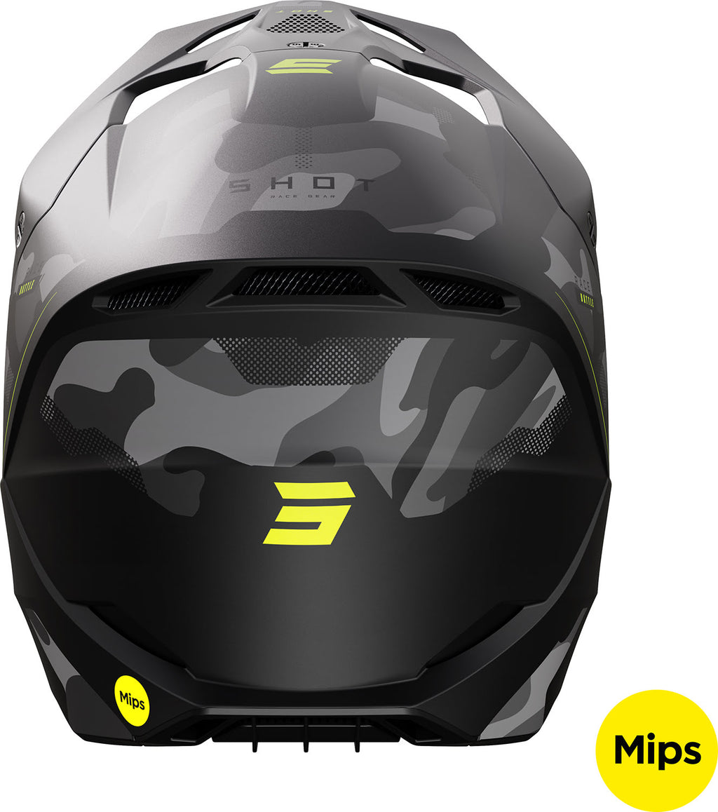 Capacete RACE BATTLE Amarelo Neon Mate SHOT