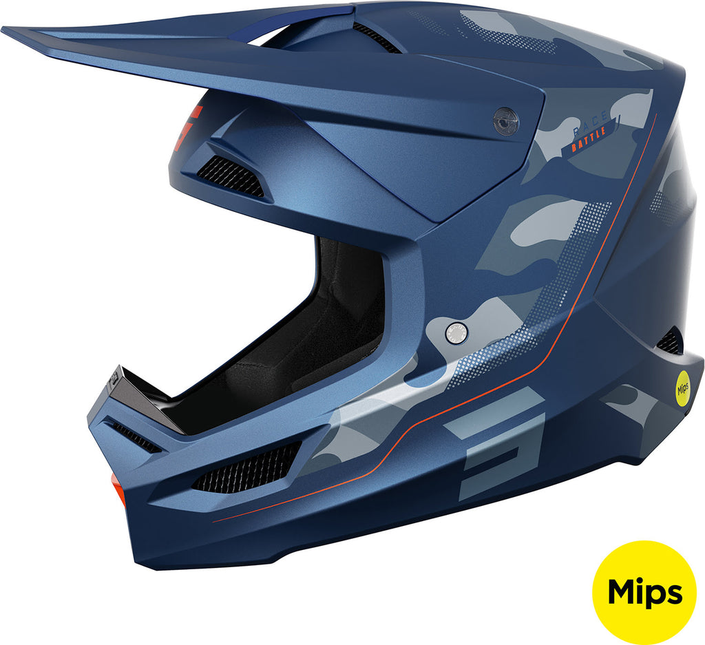 Capacete RACE BATTLE Azul Mate SHOT