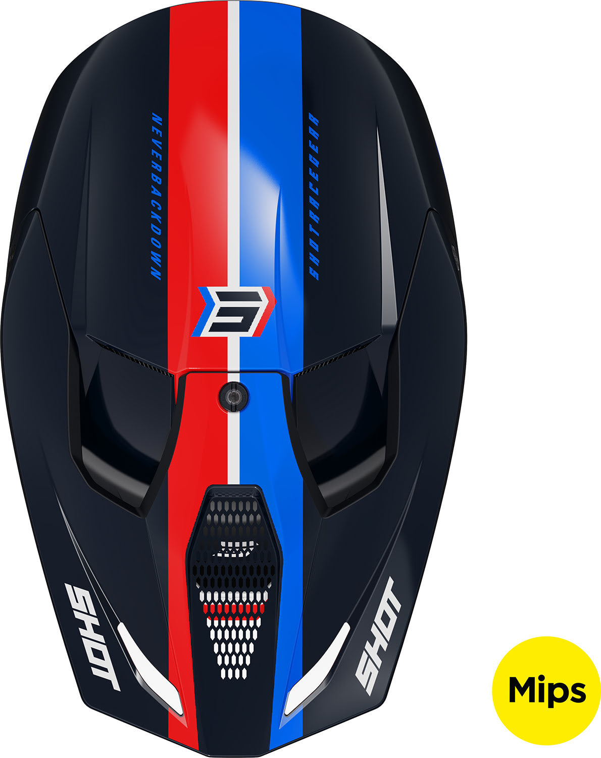 Capacete RACE IRON Azul / Vermelho Brilhante SHOT