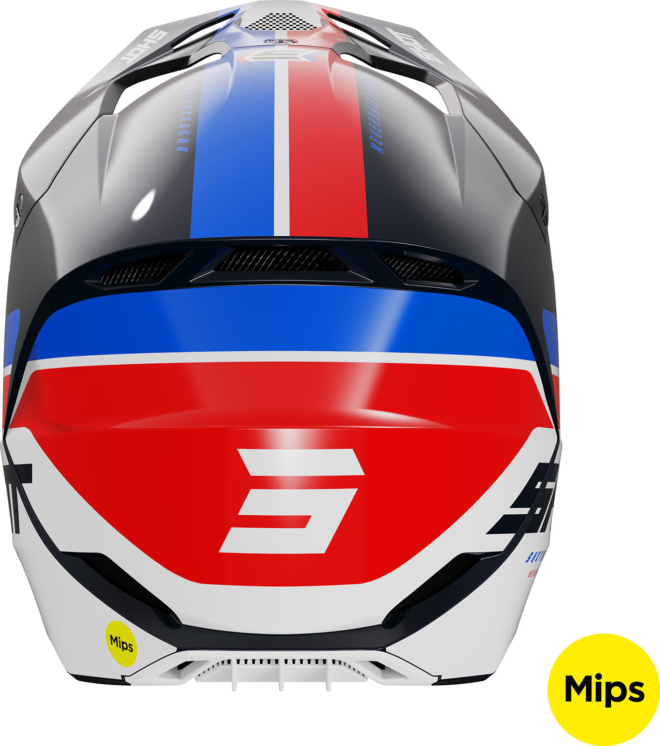 Capacete RACE IRON Azul / Vermelho Brilhante SHOT