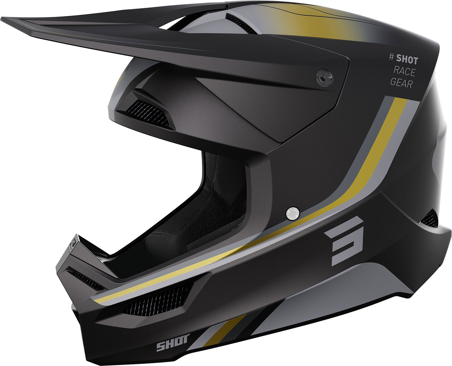Capacete FURIOUS AIM Dourado Mate SHOT